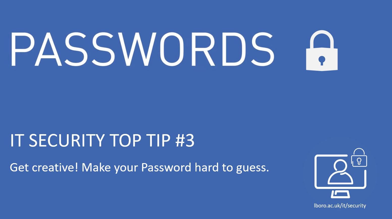 Learn It Security Top Tip 3 Password Security Learn